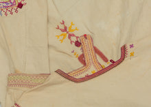 This Blouse was crafted in Afghanistan by the Hazara during the 20th century.
The Hazara are a distinct and often persecuted ethnic group that primarily live in Central Afghanistan and comprise a majority of the country's Shi'ite population. This blouse was embroidered in vibrant red, pink, purple, green and yellow silk on cotton. This embroidery style and design lexicon are classic Hazara production that can also be seen in well-known torba cloths.