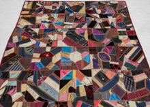 Antique "1896" Crazy Quilt - 5'6 x 6'8