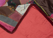 Antique "1896" Crazy Quilt - 5'6 x 6'8