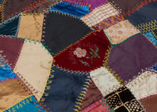 Antique "1896" Crazy Quilt - 5'6 x 6'8