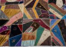 Antique Crazy Quilt by "Mary Elizabeth Ward" - 4'5 x 5'4