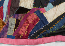 Antique Crazy Quilt - 4'7 x 4'10