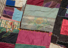 Antique Crazy Quilt - 4'7 x 4'10