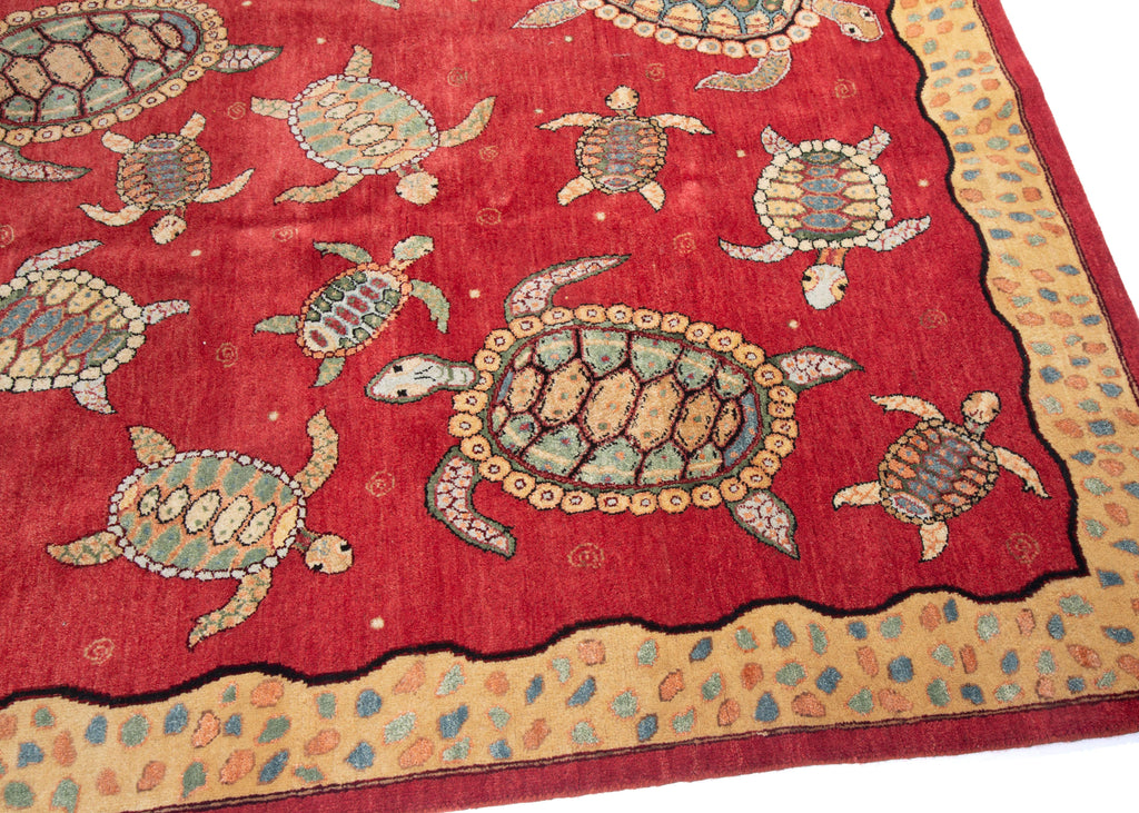 BK2004 South Persian Turtle Rug 5'1 x 7'4 HEIRLOOM