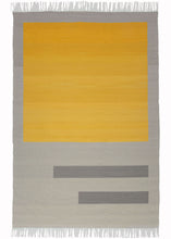 Andrew Boos "Yellow and Grey Rug" - 4'11 x 8'