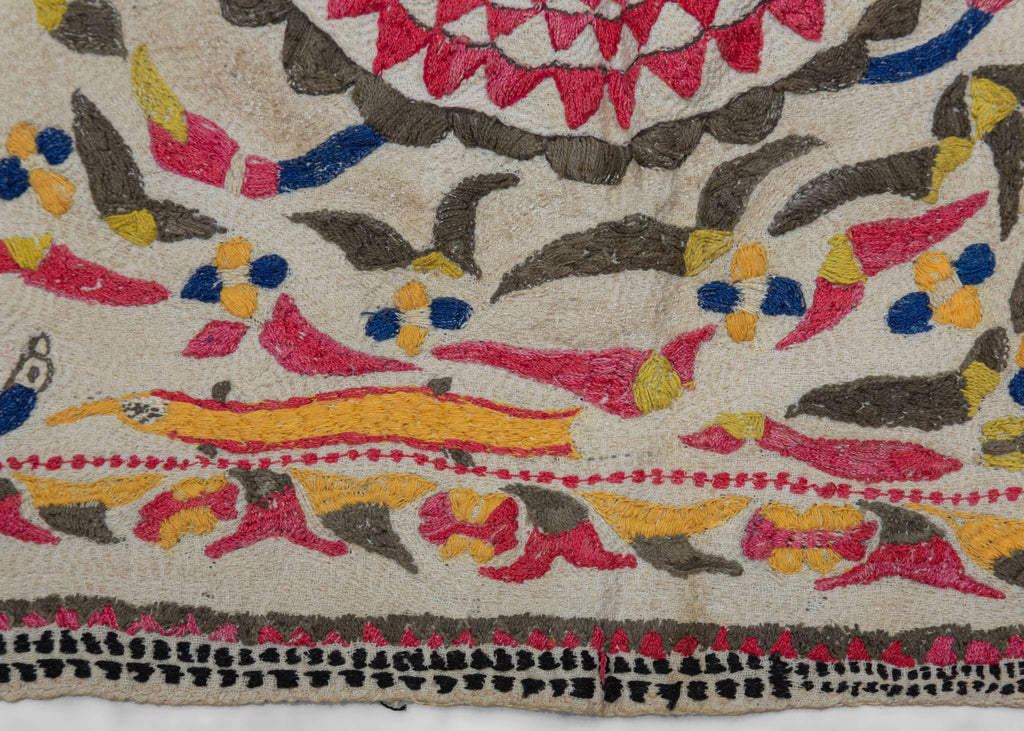 Antique Circus Nakshi Kantha - 1'1 x 1'8 – HEIRLOOM