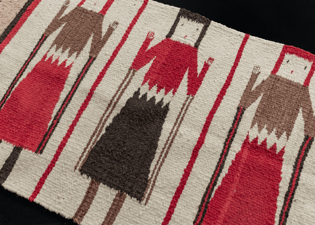 Vintage Navajo Yei Rug 1'7 x 2'11 HEIRLOOM