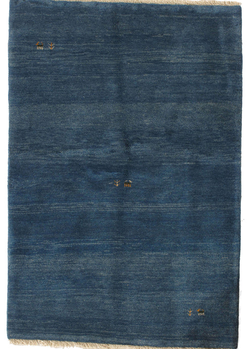 Contemporary Blue South Persian Lori Gabbeh Rug with Minimal design