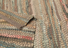 leather rag rug