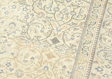Kayseri cloud This rug features a refined and airy all over floral pattern on a soft washed out field with a cloud like vibe. The delicate detailing in muted tones of cream, beige, gold and pale blue creates an understated elegance while the subtle contrast and harmonious palette make it exceptionally versatile for a range of interiors.