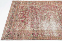 Antique “perfectly worn” Meshed Rug - 4’3 x 6'8