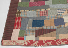 Early 20th Century African American Work Wear Quilt - 5'5 x 6'9