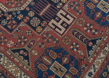 A superb late-19th-century Shirvan whose design vocabulary is more commonly encountered in Shirvan and Kuba Soumaks. The octagonal medallion-and-panel layout, the dense scattering of small rosettes, and the talismanic latch-hook devices all echo the structural geometry of flatwoven Soumak covers which is here translated into a finely knotted pile format with striking clarity. This crossover of motifs is both unusual and highly collectible, reflecting the deep interchange between pile-weaving and flatweave t