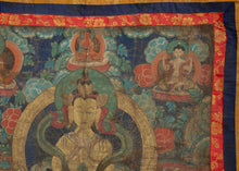 Antique Tibetan Thangka - 3'4 x 3'10