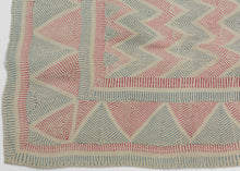 Lahori Kantha Quilted Blanket - 4' x 6'3