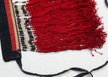Red Dao Back Collar with Red Silk Streamers
  - 1'3 x 10"