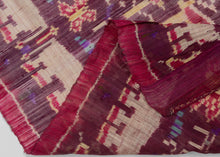 1980s Cambodian Hol (Ikat) w/ Khmer Script - 3' x 8'1