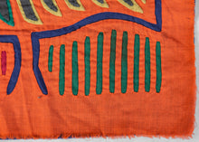 Bird with Fish Guna Mola Cloth - 1'3 x 1'5