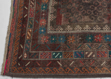 Mid Century Mashwani Baluch Rug - 3'10 x 6'6