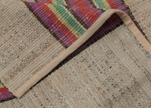 Antique American Rag Rug - 3'1 x 12'9