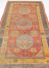 Colorful Khotan Rug - 4'4 x 8'