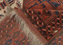 Ivory Ersari Turkmen Rug - 4'2 x 6'7