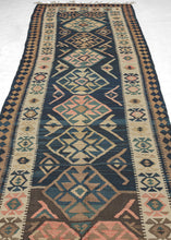 Mid Century Kilim Runner - 4'3 x 11'5