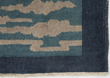 Boat Scene Chinese Deco Rug - 2'4 x 5'