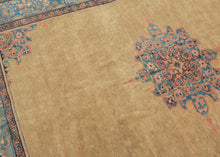 Antique Gold and Blue Sultanabad - 6'5 x 8'