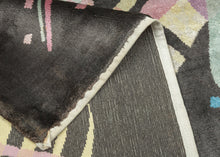 Abstract Mid Century Silk Deco - 4'6 x 7'4