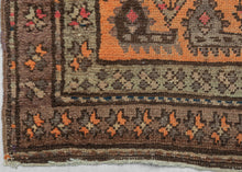 Orange Kurdish Runner - 3' x 10'10