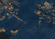 Ornate Blue on Blue Deco - 8'2 x 11'4