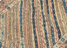 Diagonal Stripes Kurdish Runner - 3'6 x 8'2