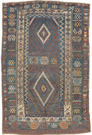 Antique Kurdish Rug - 5’9 x 8’10