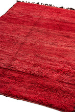 Dramatic Red Moroccan Rug - 6’8 x 9’7