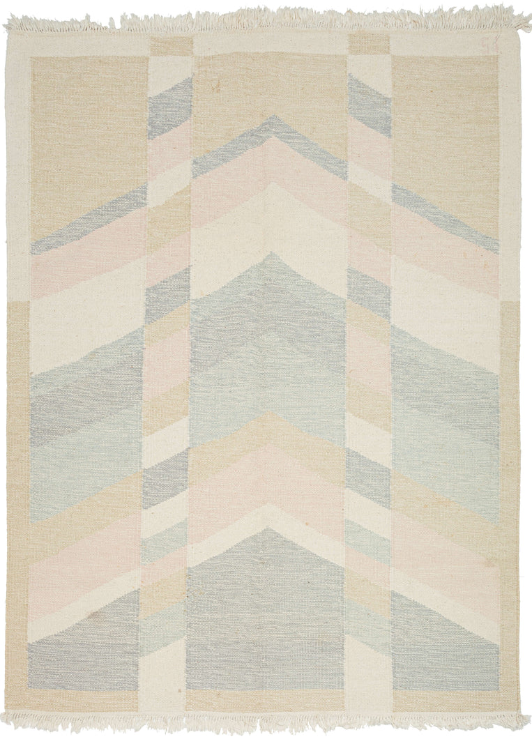 Mid Century Ingegerd Silow Rölakan Kilim - 5’9 x 7’10