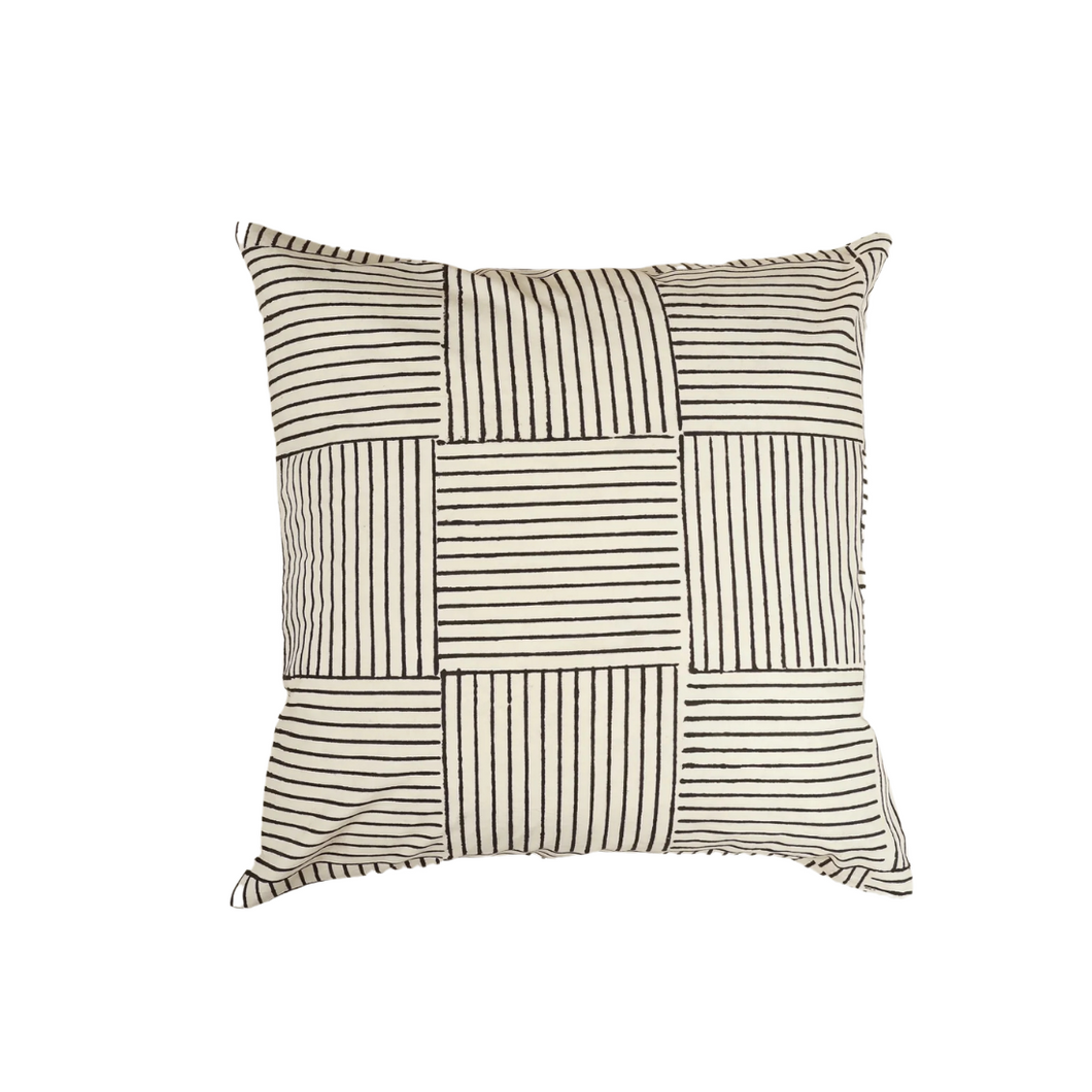 Desert Dunes Hand Block Print Pillow - 20