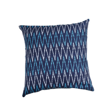 Turquoise Tide Handwoven Ikat Pillow - 20" x 20"