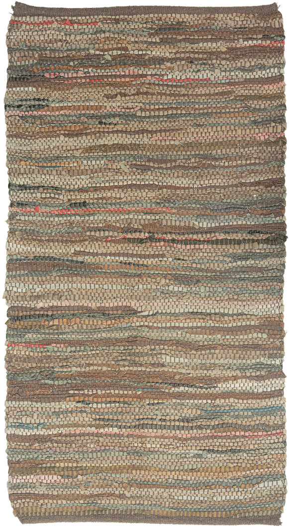 leather rag rug