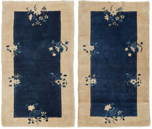 Blue Chinese Deco Rug - 3'2 x 5'6