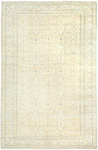 Kayseri cloud This rug features a refined and airy all over floral pattern on a soft washed out field with a cloud like vibe. The delicate detailing in muted tones of cream, beige, gold and pale blue creates an understated elegance while the subtle contrast and harmonious palette make it exceptionally versatile for a range of interiors.