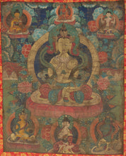 Antique Tibetan Thangka - 3'4 x 3'10