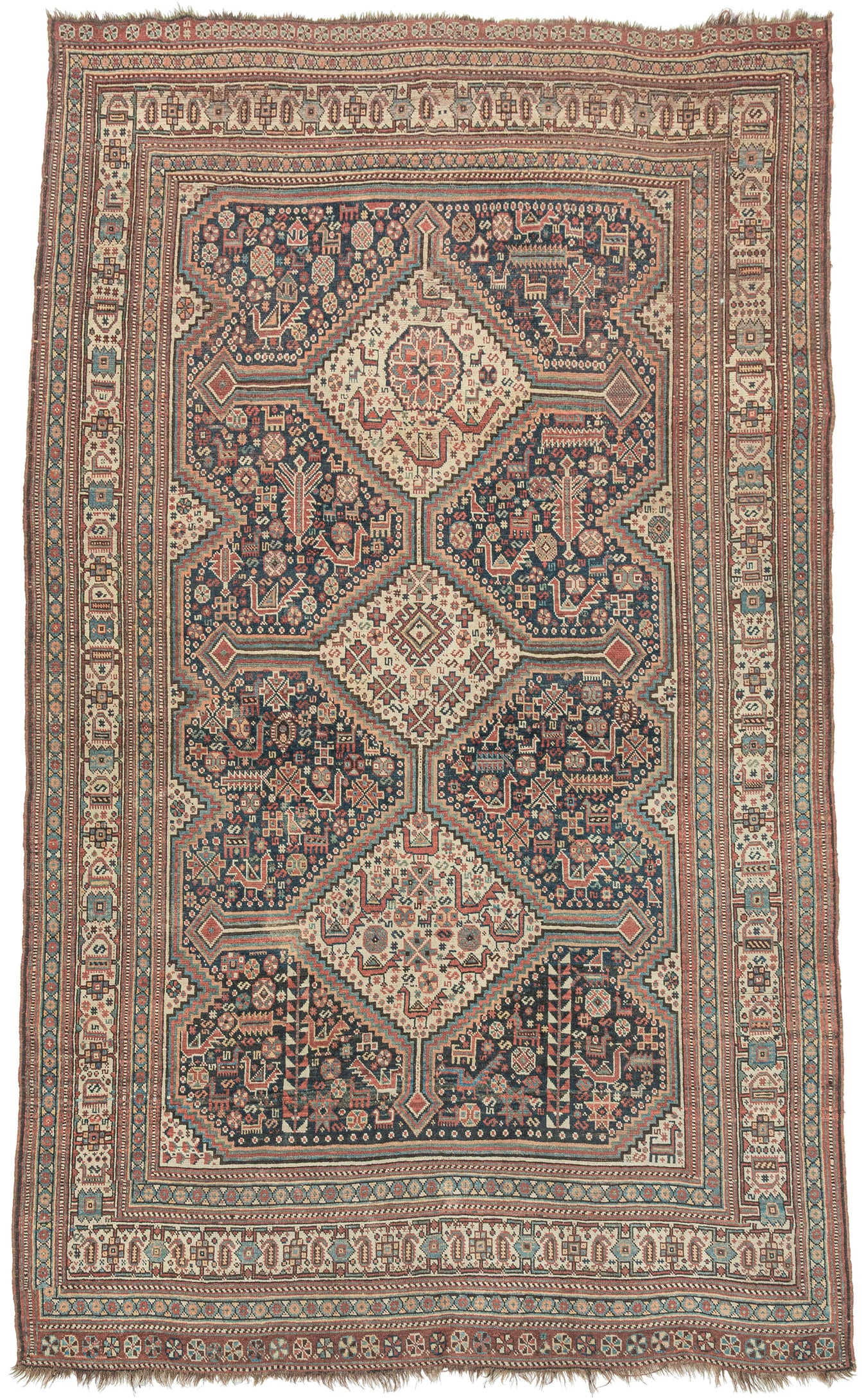 Khamseh Bird Rug - 5'3 x 8'11