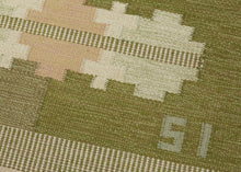 Sage & Celadon Midcentury Swedish Kilim