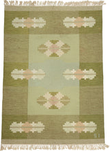 Sage & Celadon Midcentury Swedish Kilim