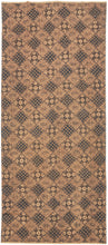 This vintage batik textile is an example of batik tulis—the traditional, hand-drawn wax-resist dyeing technique of Java, Indonesia. Its intricate pattern is arranged in a classic diagonal grid (kawung) formation, filled with an elegant interplay of florals, paisleys, and cosmic starbursts in warm, earthy tones of indigo, caramel, and ivory.

Each motif was meticulously applied by hand using a&nbsp;canting tool, a process that often takes weeks to complete and results in richly layered, deeply expressive clo