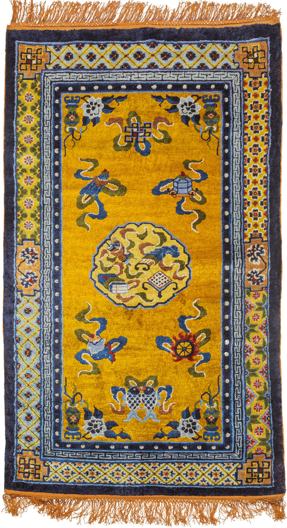 Golden Silk Tianjin Rug - 4' x 7’
