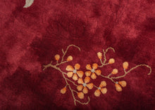 Burgundy Chinese Deco Rug - 9' x 12'