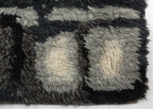 Mid Century Rya Rug - 3'9 x 6'