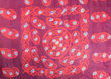 Resist Dyed Silk Scarf - 4'10 x 4'10